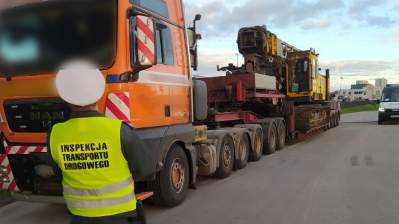 Przeładowana ciężarówka, kontrola ITD