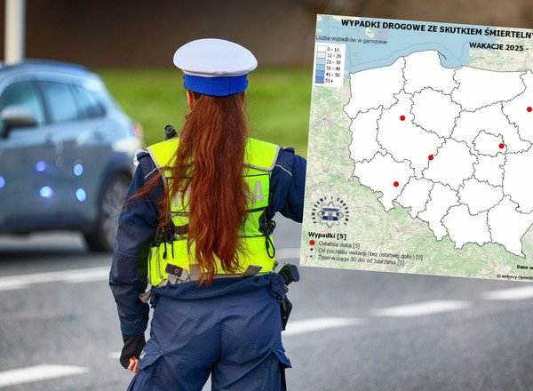 Policja pokazała specjalną, białą mapę. Już zaczęła się zaczerwieniać
