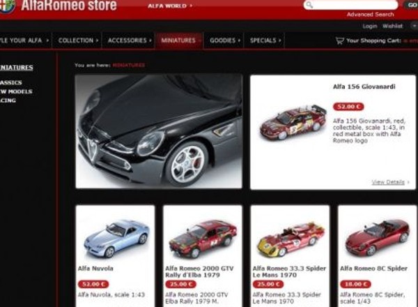 Nowy internetowy sklep Alfa Romeo