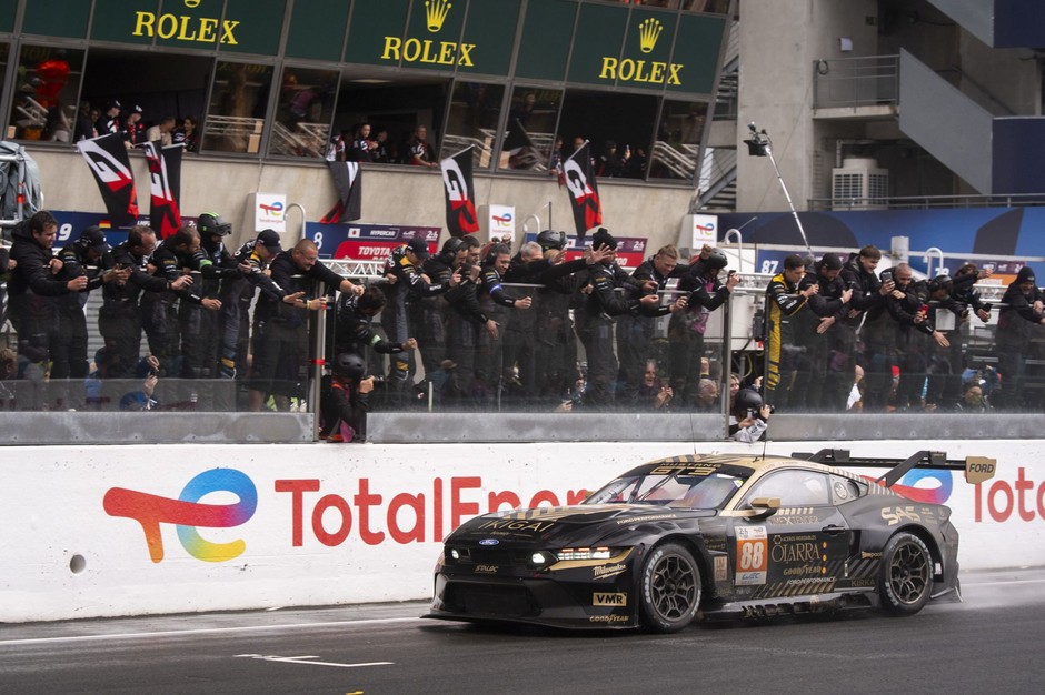 Ford Mustang GT3 podczas wyścigu 24h Le Mans 2024