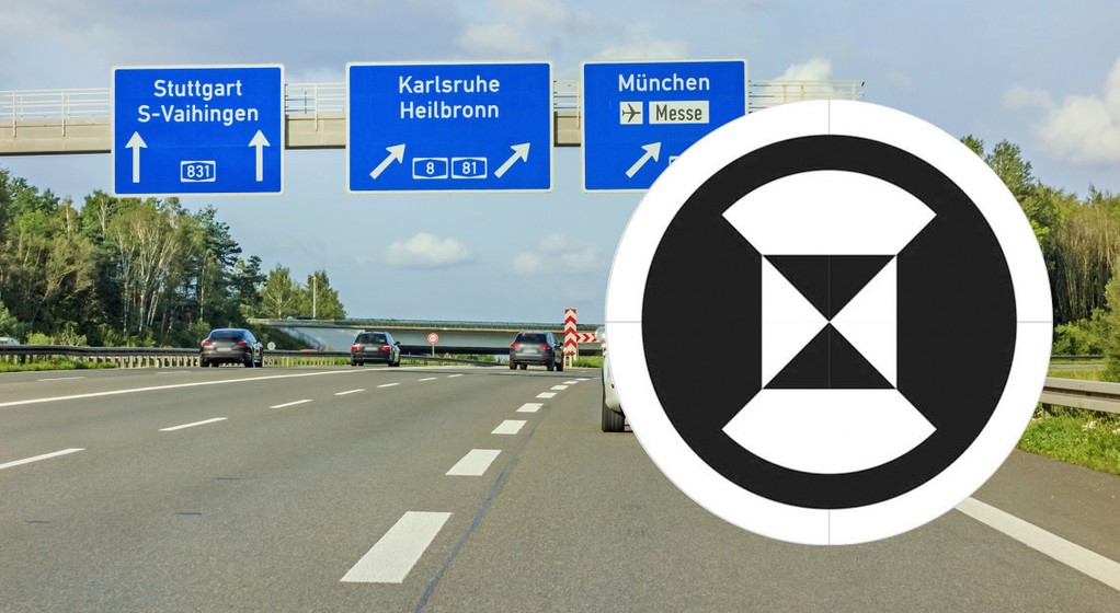 znak dla samochodów autonomicznych w Niemczech