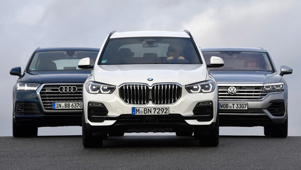 SUV-y z ekstraklasy: Audi Q7, BMW X5 i VW Touareg