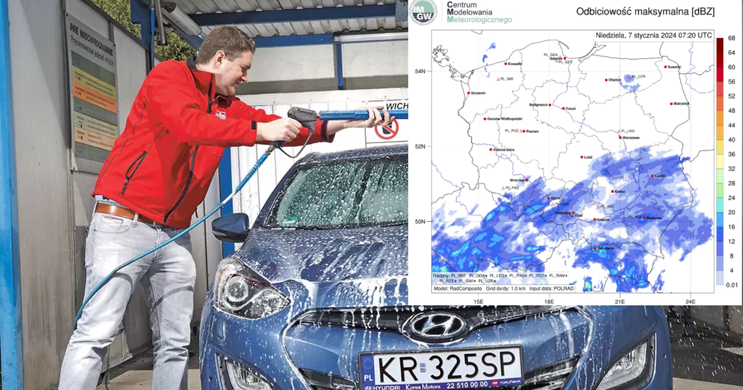 Mycie auta na myjni podczas mrozów