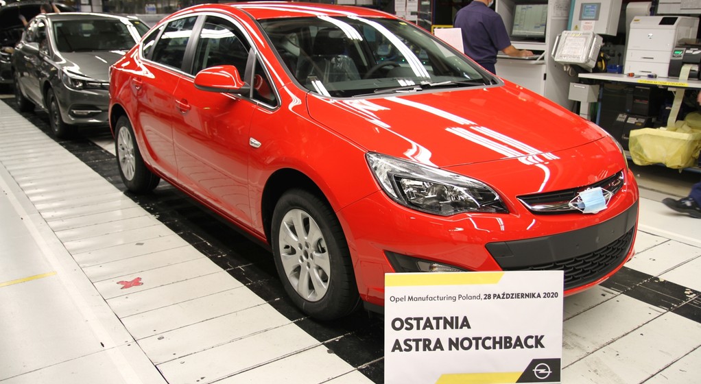 Opel Astra - ostatni egzemplarz z Gliwic
