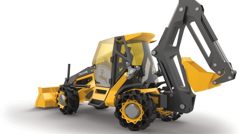 Koncept koparko ładowarki nowej generacji BMW opracowało wspólnie z jednym z największych producentów maszyn na świecie – amerykańskim John Deere.