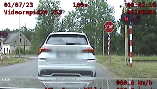 Zrobiła to na oczach policjantów. Wszystko się nagrało [WIDEO]