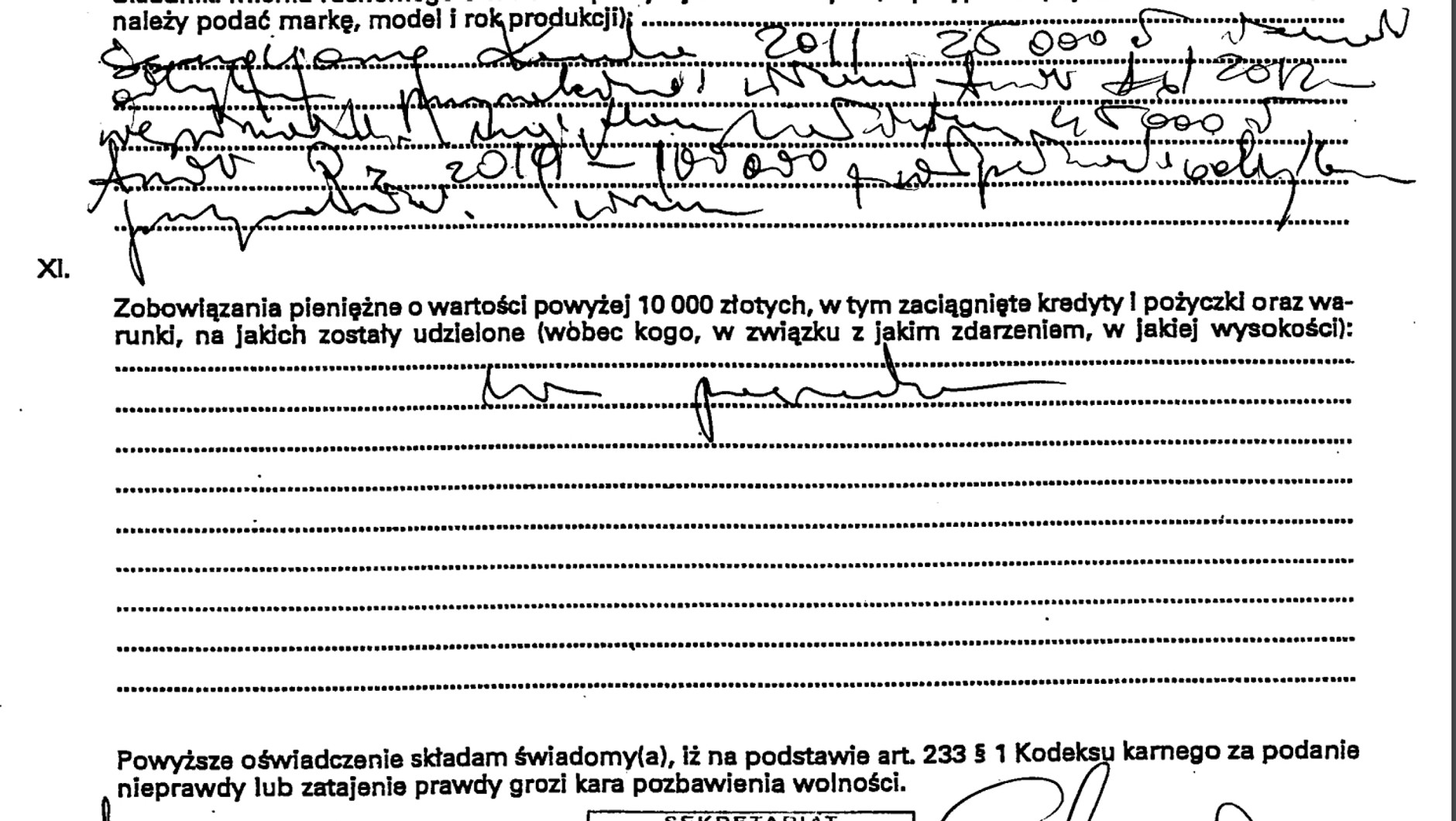 Najtrudniejsze do rozszyfrowania zeznanie majątkowe złożyła była premier Beata Szydło, która głosowała przeciwko zakazowi sprzedaży aut spalinowych. Sprawdziliśmy: o autach elektrycznych nie ma w nim ani słowa.