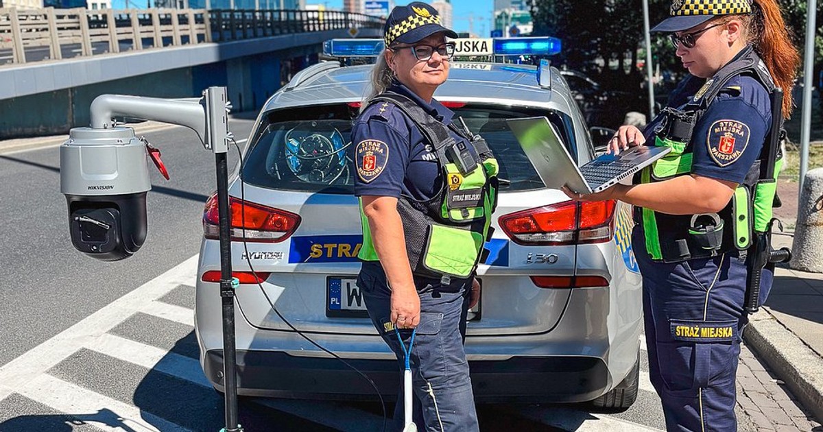 Kontrola wjazdu do warszawskiej SCT