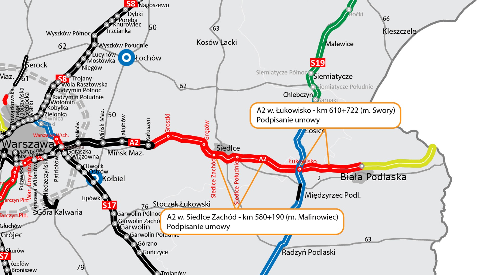 Autostrada A2 coraz bliżej wschodniej granicy