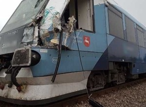 Kierowca ciężarówki zderzył się z szynobusem. Zapłaci 3 tys. zł mandatu
