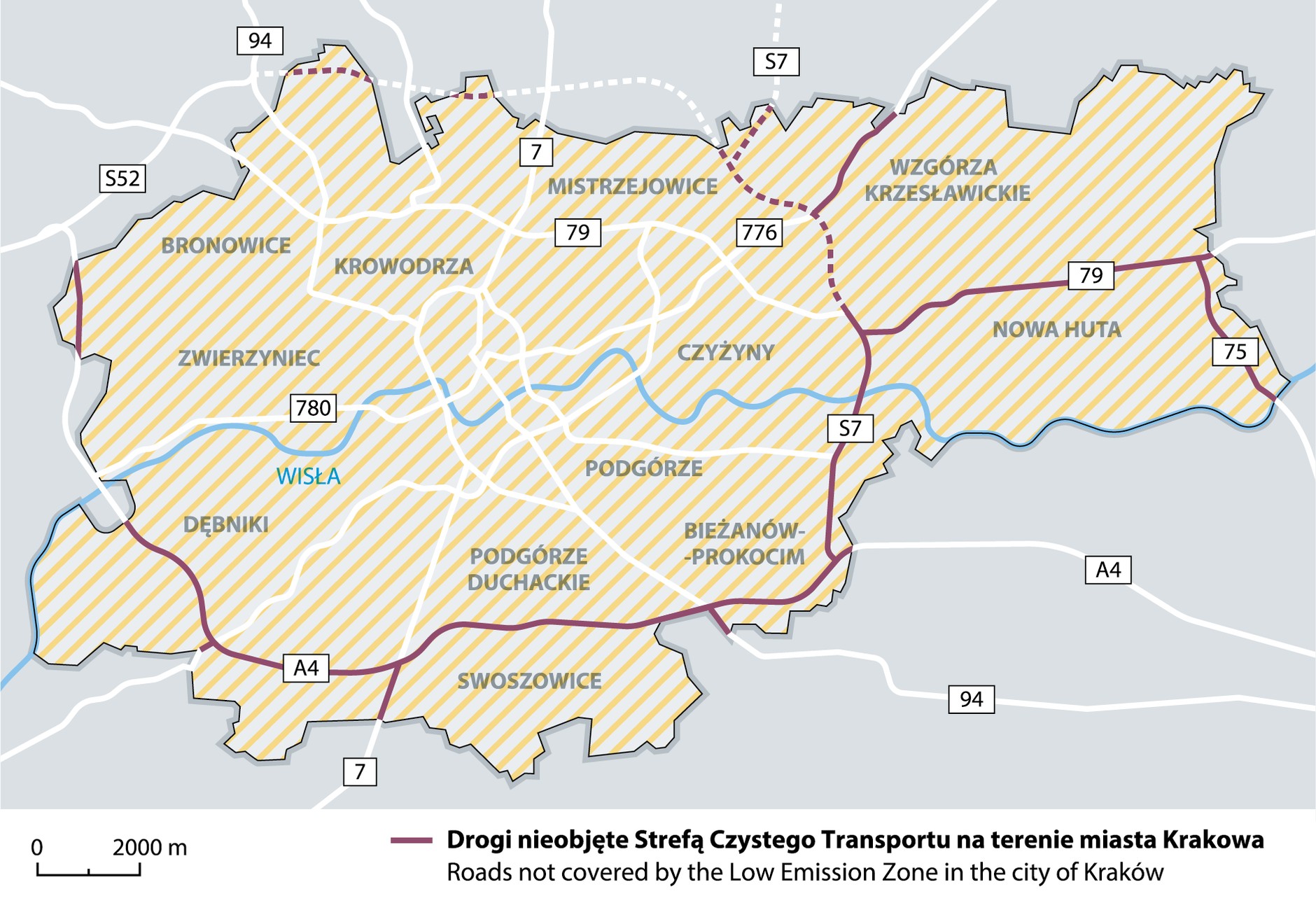 SCT w Krakowie ma objąć obszar całego miasta