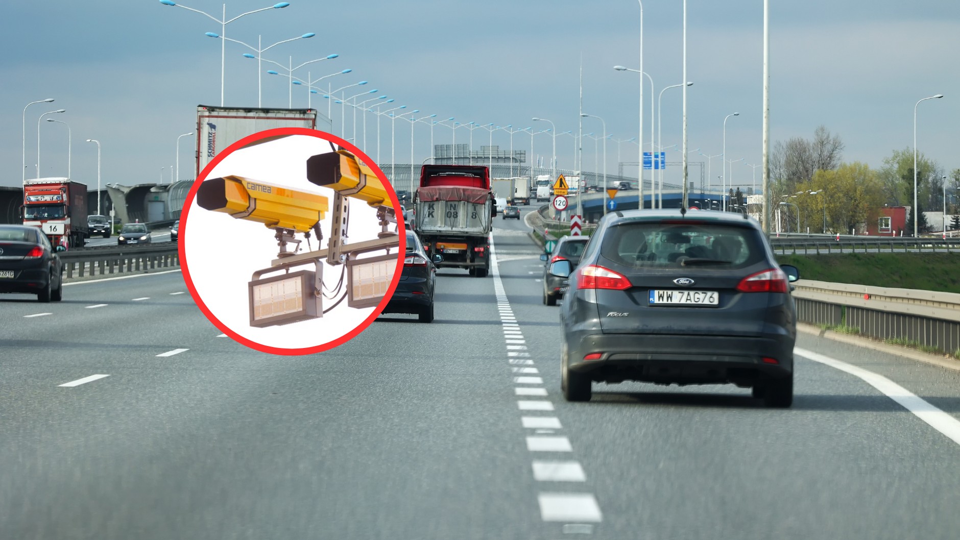 Odcinkowy pomiar prędkości na autostradzie A4 pod Wrocławiem świetnie się sprawdza (Fot. kamer: Piotr Szypulski/Auto Świat)