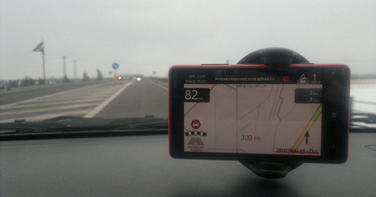 Jak prowadzi Yanosik z Windows Phone 8