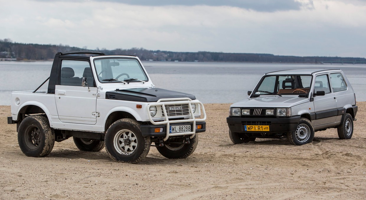 Fiat Panda 4x4 kontra Suzuki SJ 413 - japoński wojownik i Kung Fu Panda