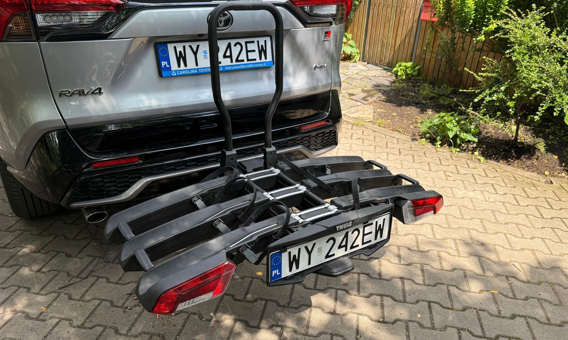 Bagażnik EasyFold 3 - jeszcze bez dodatkowego adaptera na czwarty rower