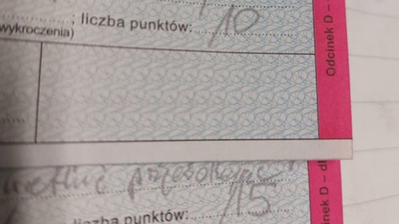 3 mandaty na łączną kwotę 1800 zł i 33 pkt. karne