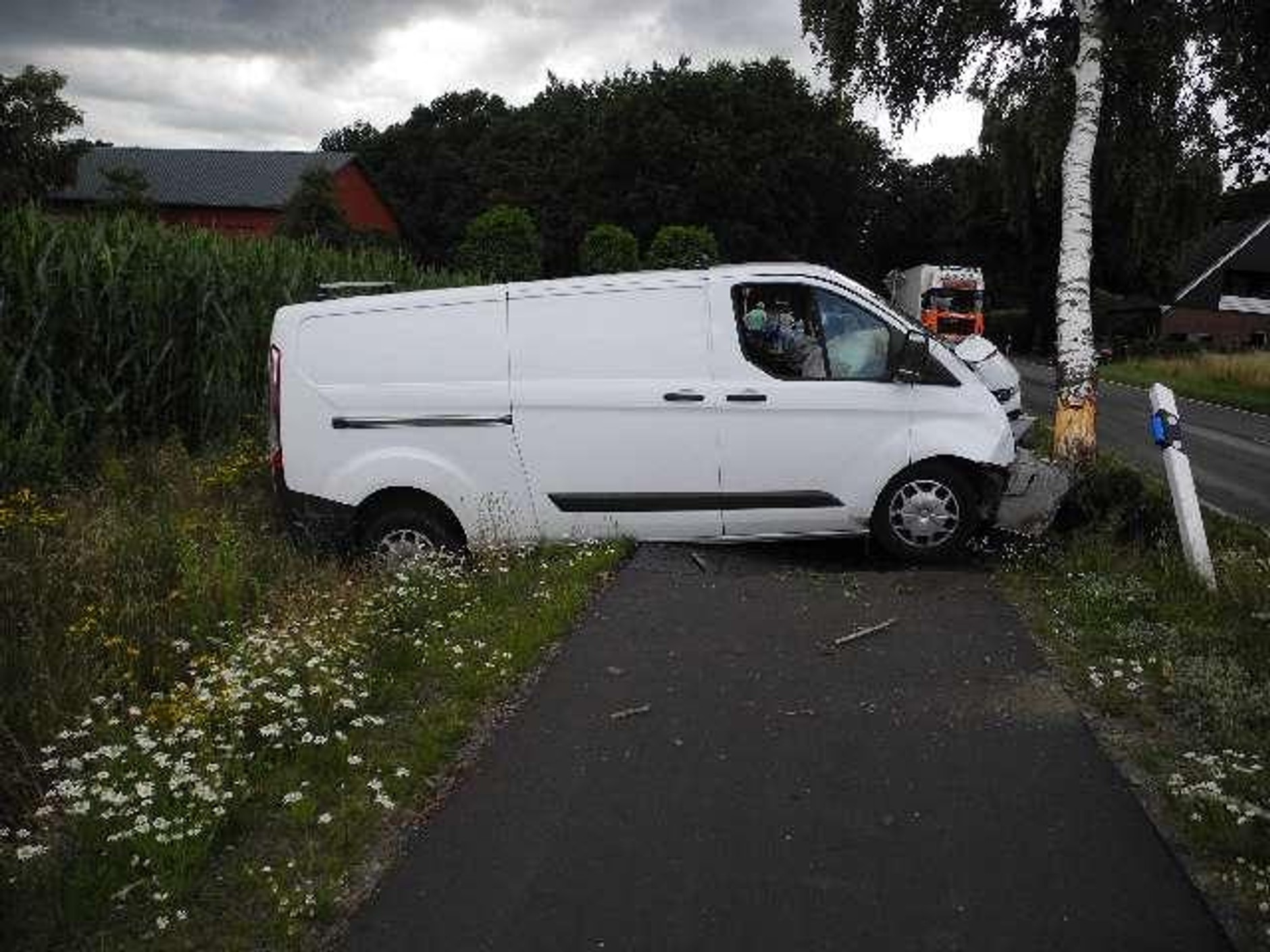 Uszkodzony Ford Transit