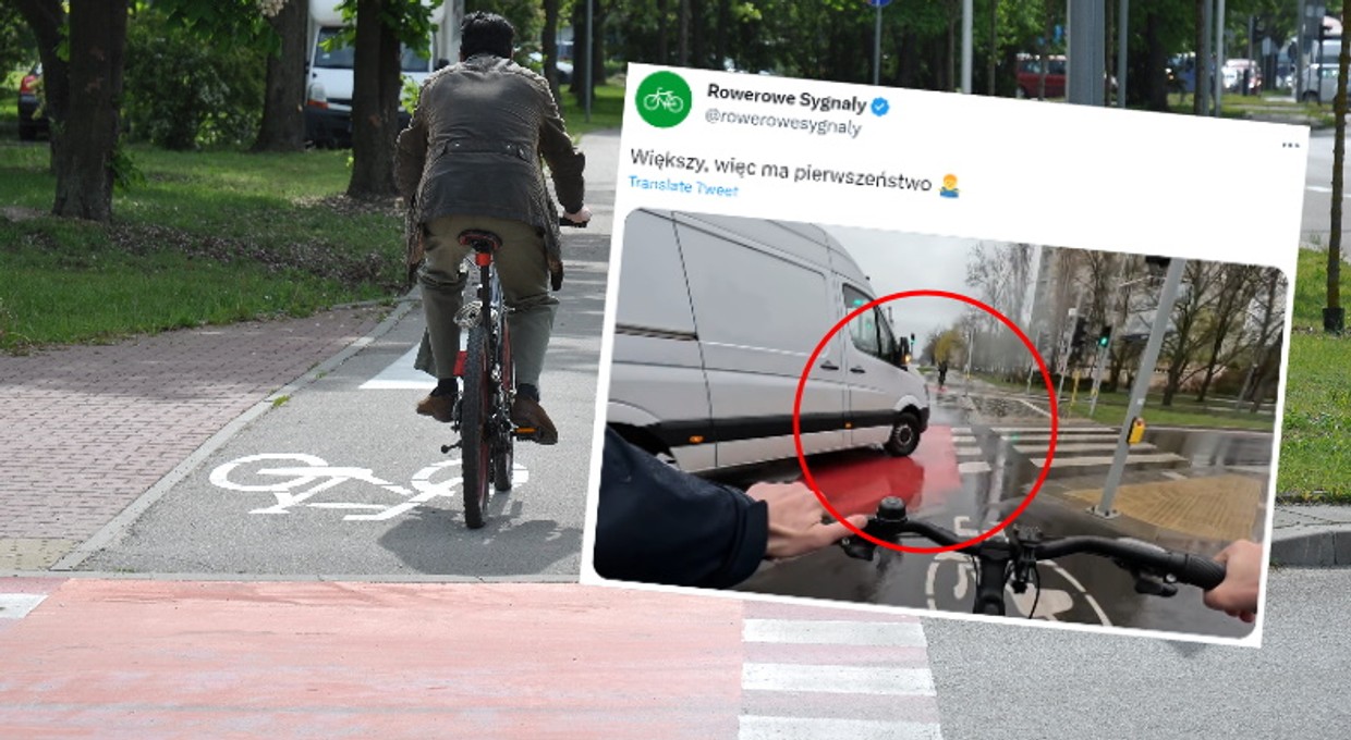 To nagranie podzieliło internautów. "Rowerzysta nie jest pępkiem świata" [WIDEO]