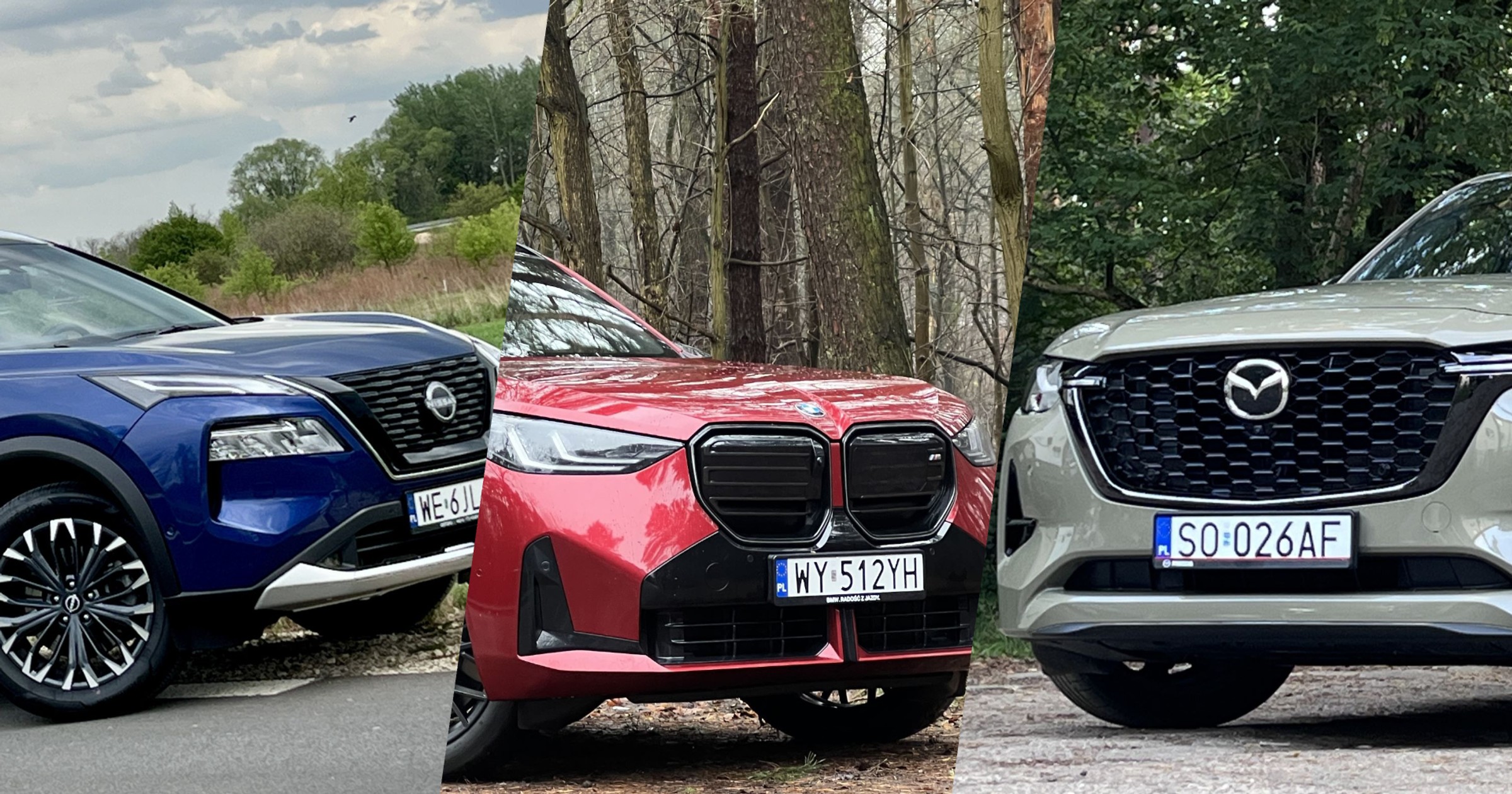 Nissan X-Trail, BMW X3 i Mazda CX-60