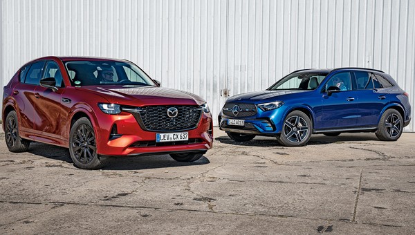 Mazda CX-60 3.3 E-Skyactiv D i Mercedes GLC 300 d przekonują, że diesle nadal są dobre na wszystko