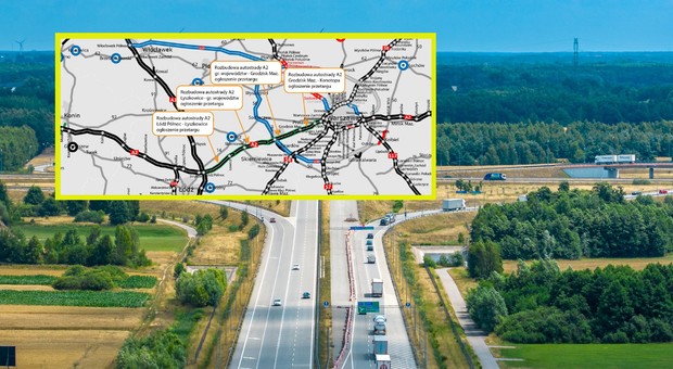 Autostrada A2 będzie miała trzeci pas. Wysłano ogłoszenia do Dziennika Urzędowego UE