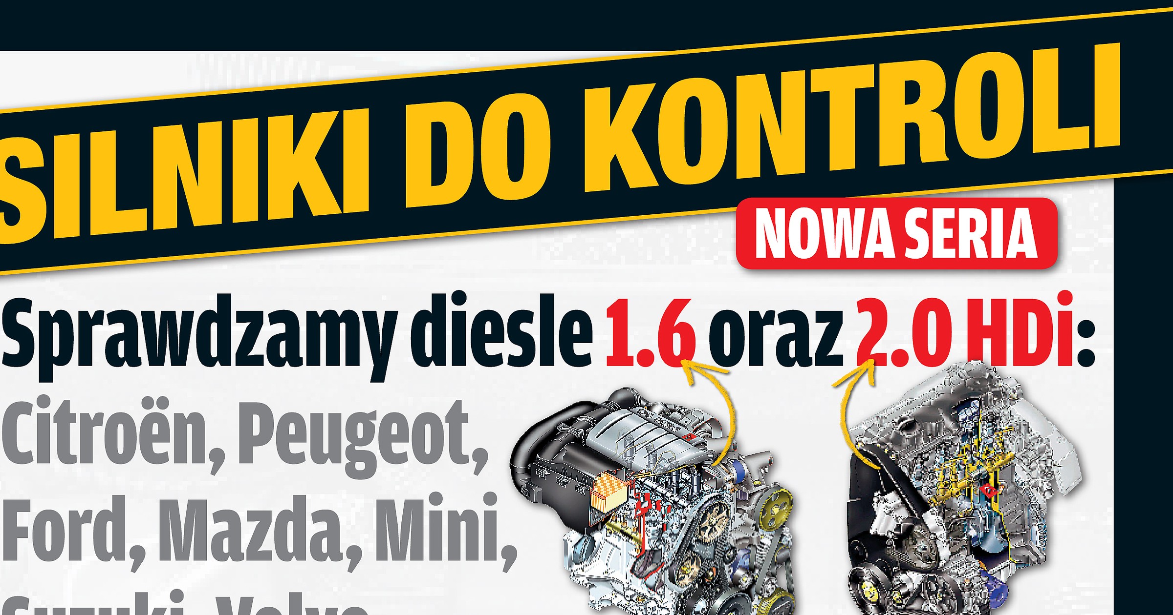 Silniki do kontroli: Sprawdzamy turbodiesle 1.6 oraz 2.0 HDi