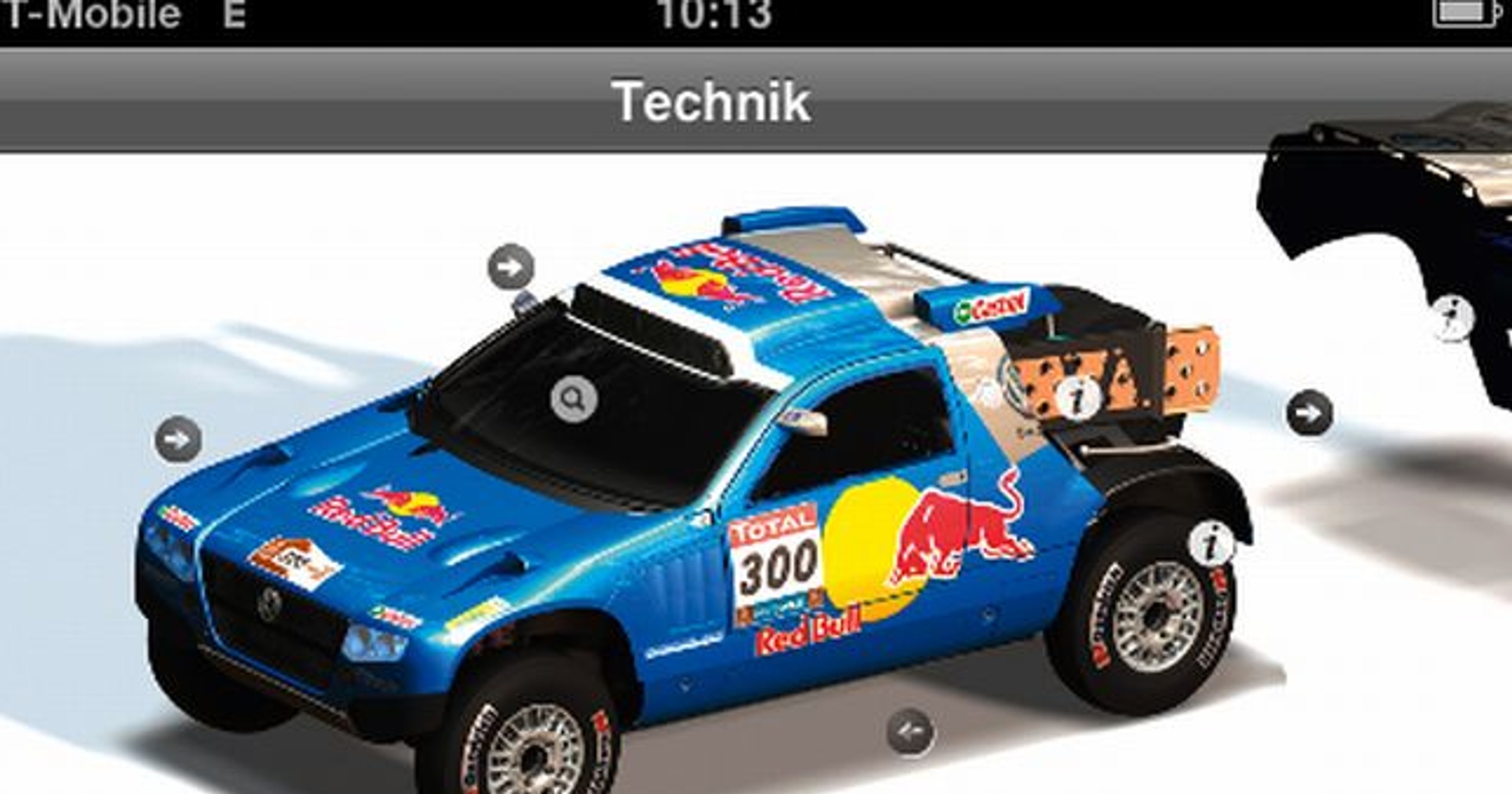 Volkswagen - Rajd dakar 2010 w iPhonie