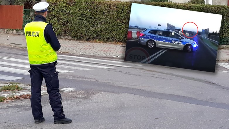 Tak szybkiej reakcji policji kierowcy się nie spodziewali (Screen: YouTube/Stop Cham)