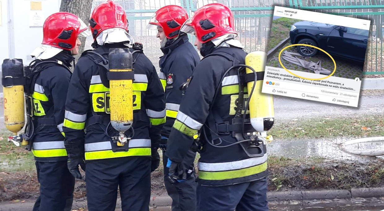Utrudniał akcję strażaków, bo "chciał iść na siłownię". "Ludzie, czy to poważne?"