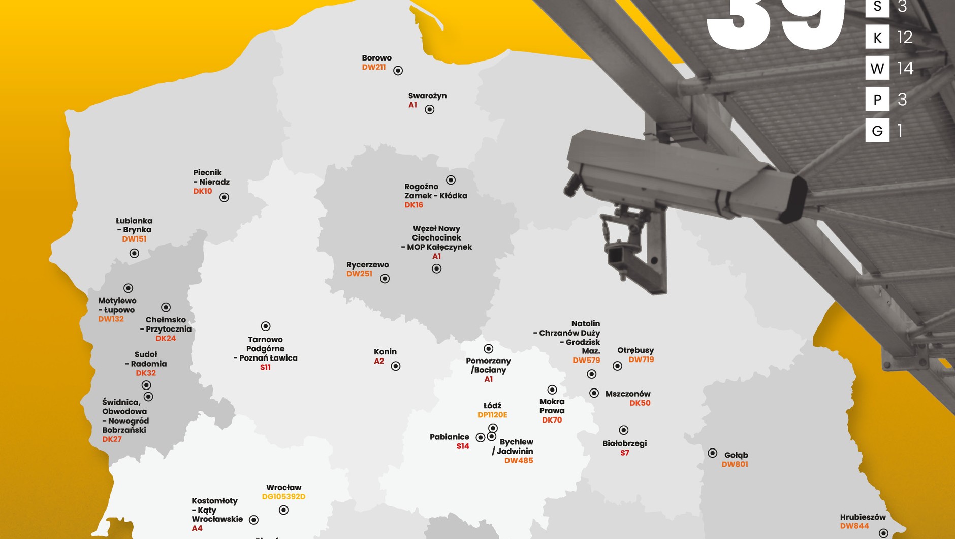 Już wkrótce w 39 lokalizacjach na terenie Polski pojawią się urządzenia wykorzystywane w ramach odcinkowych pomiarów prędkości