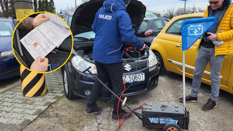 Samochody, które oglądaliśmy, spędziły już trochę czasu na placu. Bez prądu z zewnątrz ani rusz