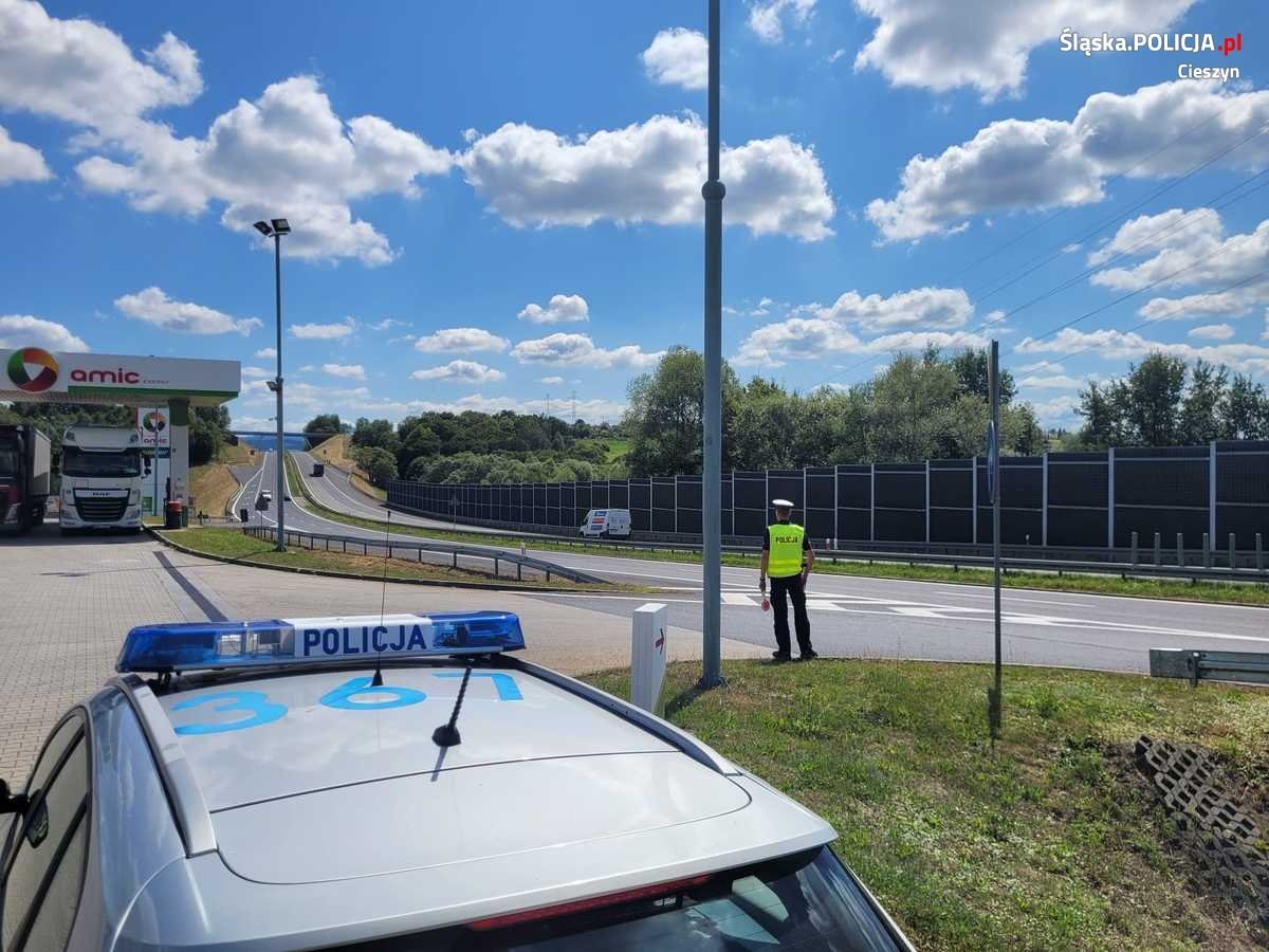 Policjanci przeprowadzili specjalną akcję. Ustawili się na ekspresówce