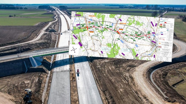 Trwa budowa drogi ekspresowej S19 na południe od Białegostoku