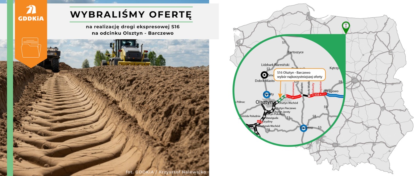 Droga S16 to kluczowa inwestycja dla regionu