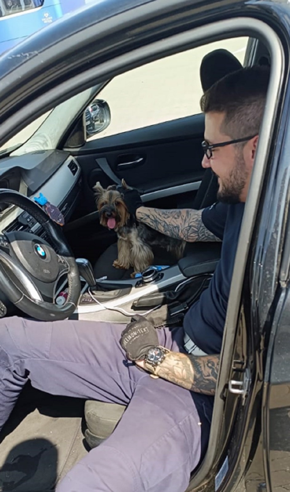 York uratowany z rozgrzanego BMW