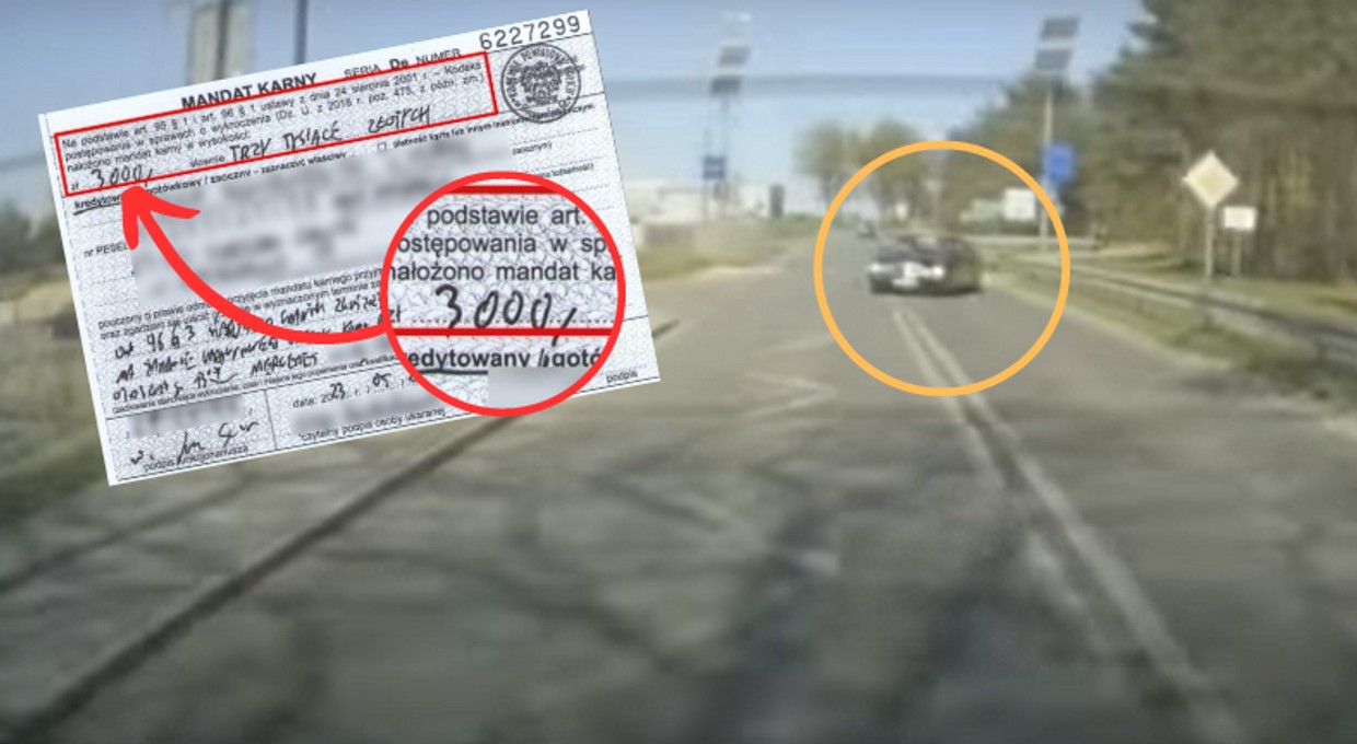 Kierowca Mercedesa zrobił show na drodze. Właściciel nie ujawnił policjantom prowadzącego