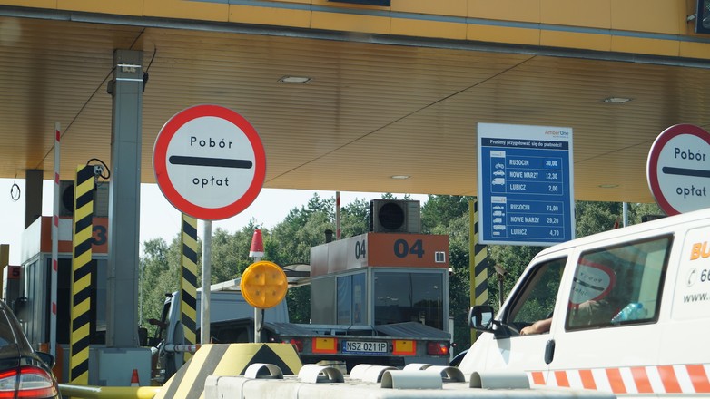 Pobór opłat na autostradzie