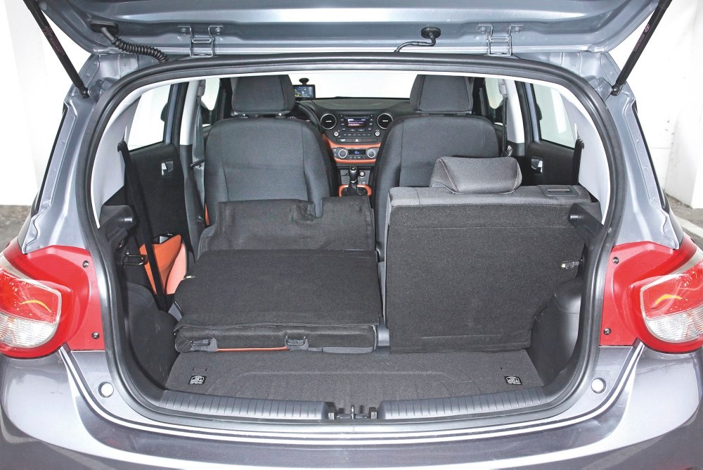 Hyundai i10, bagażnik