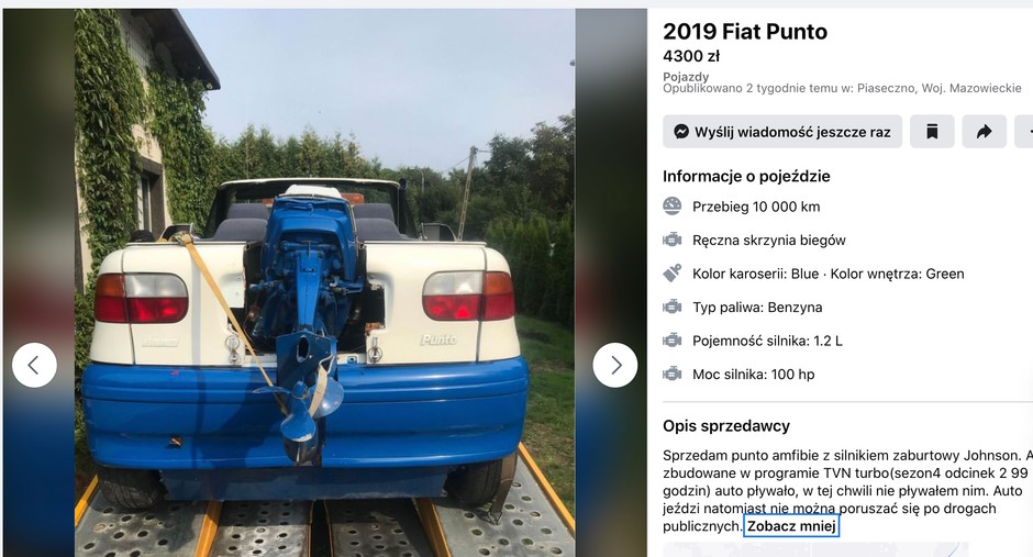 punto amfibia ogłoszenie