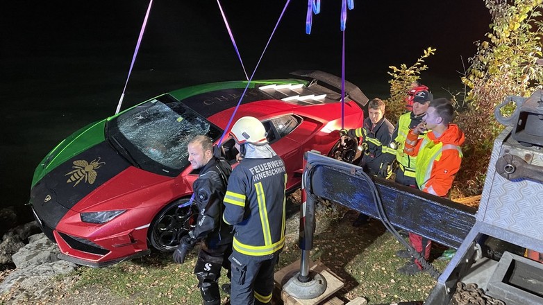 Lamborghini wyłowione z jeziora