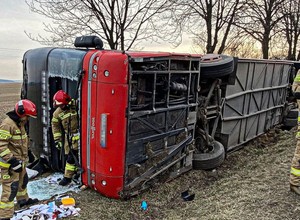 Autokar z uchodźcami z Ukrainy miał wypadek na Lubelszczyźnie