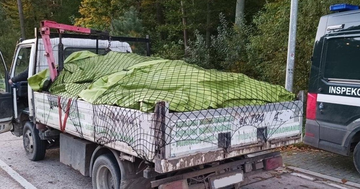 Ta ciężarówka przewożąca złom ma – formalnie – ładowność 780 kg i dmc 3500 kg. Podczas kontroli ważyła ponad 8 ton