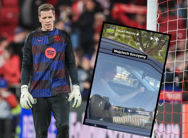 Wojciech Szczęsny w chińskim SUV-ie na ulicach Barcelony. Auto ma polskie tablice