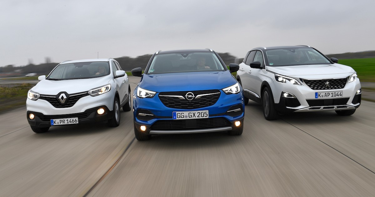 Opel Grandland X kontra Peugeot 3008 i Renault Kadjar