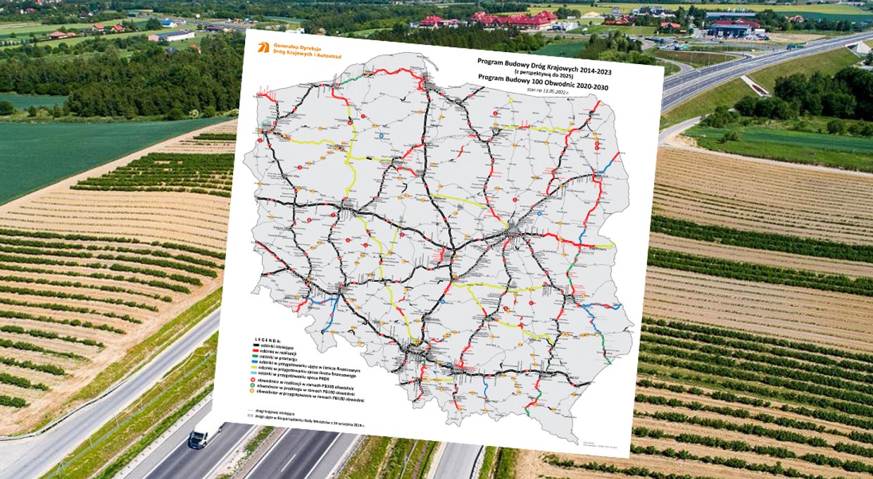 GDDKiA: powstaje blisko półtora tys. km dróg. Ruszyły przetargi na kolejne 260 km