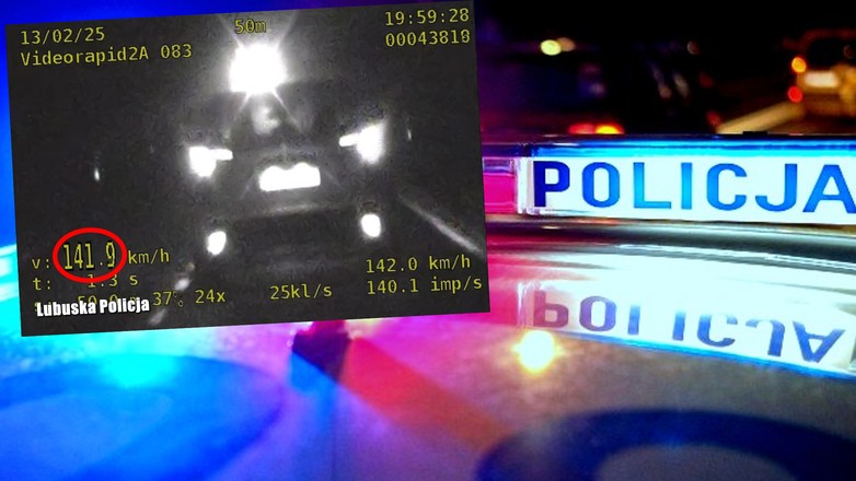 Jechał ponad 140 km/h, mandat wbił go w ziemię