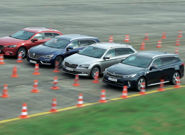 Pożeracze kilometrów - Kia Optima, Mazda 6, Renault Talisman i Skoda Superb