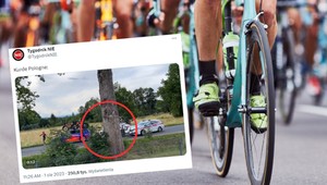 Nietypowa kraksa pojazdów technicznych podczas Tour de Pologne [WIDEO]