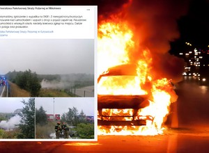 Wypadek BMW. Kierowca spłonął. Ocalał tylko pasażer