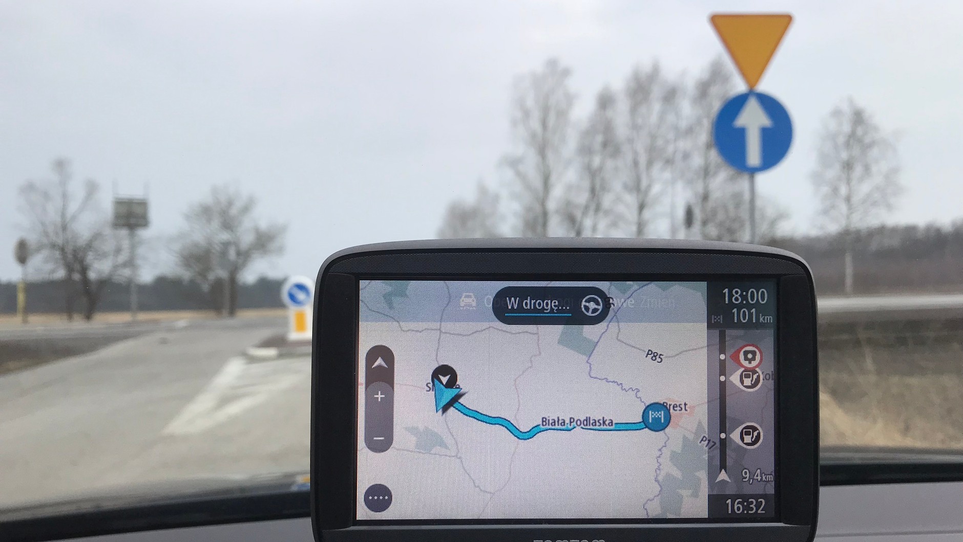 TomTom Start 52 - podgląd trasy na mapie